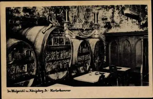 Ak Kaliningrad Königsberg Ostpreußen, Blutgericht, Marterkammer, Innenansicht