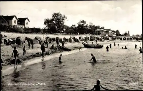 Ak Dziwnów Dievenow in Pommern, Strandpartie