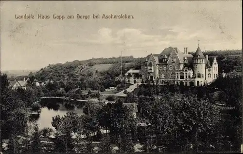 Ak Aschersleben im Salzlandkreis, Landsitz Haus Lamm am Berg