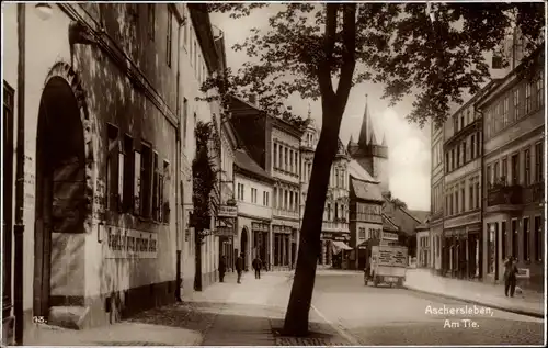 Ak Aschersleben im Salzlandkreis, Am Tie, Gasthaus