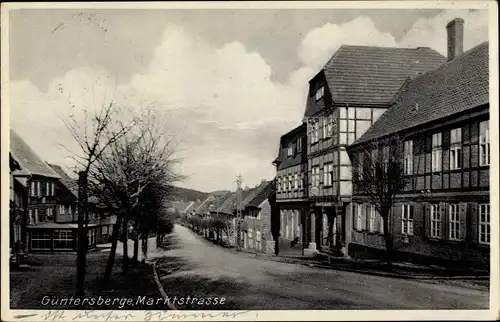 Ak Güntersberge Harzgerode im Harz, Marktstraße