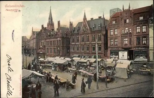Ak Gelsenkirchen im Ruhrgebiet, Neumarkt
