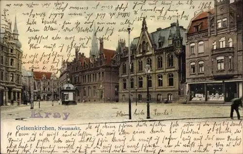 Ak Gelsenkirchen im Ruhrgebiet, Neumarkt