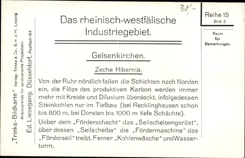 Ak Gelsenkirchen im Ruhrgebiet, Zeche Hibernia