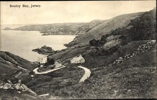 Ak Bouley Bay Kanalinsel Jersey, Blick auf den Ort