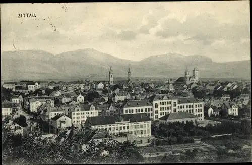 Ak Zittau in der Oberlausitz, Panorama