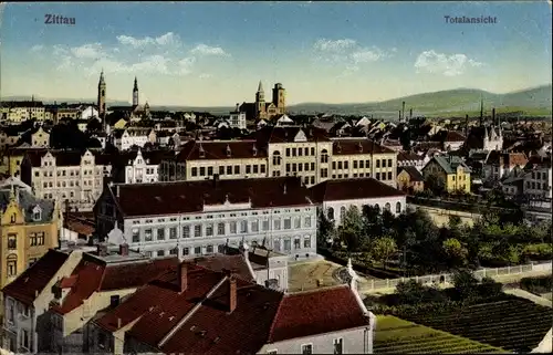 Ak Zittau in der Oberlausitz, schöne Detailansicht