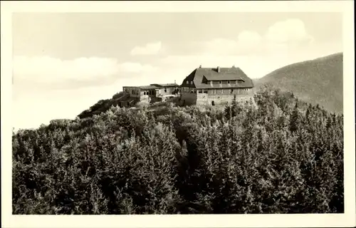 Ak Oybin in Sachsen, Hochwaldbaude, Wald