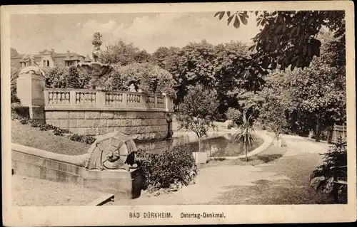 Ak Bad Dürkheim in der Pfalz, Ostertag-Denkmal