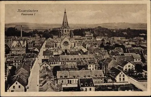 Ak Kaiserslautern, Blick über die Stadt