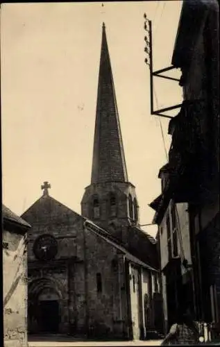 Ak Buxieres les Mines Allier, Blick auf die Kirche