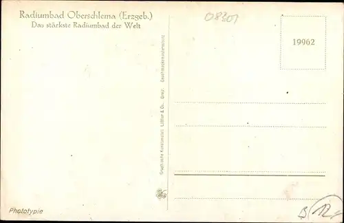 Ak Oberschlema Bad Schlema im Erzgebirge, Gesamtansicht