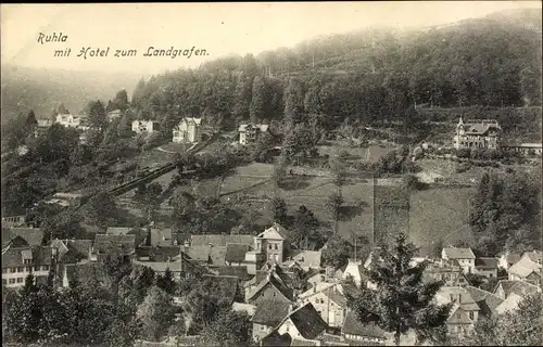 Ak Ruhla in Westthüringen, Hotel zum Landgrafen, Teilansicht