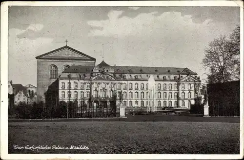 Ak Trier an der Mosel, Kurfürst. Palais und Basilika