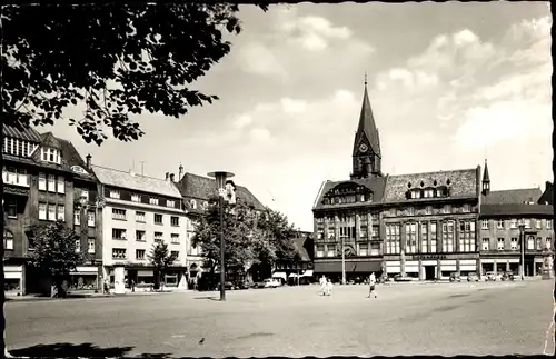 Ak Castrop Rauxel im Ruhrgebiet, Marktplatz