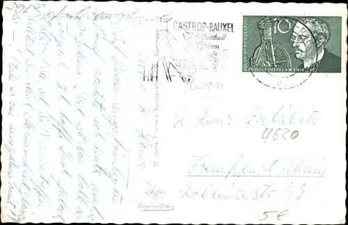 Ak Castrop Rauxel im Ruhrgebiet, Marktplatz