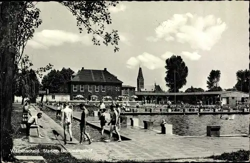 Ak Wattenscheid Bochum Ruhrgebiet in Nordrhein Westfalen, Stadion Beckmannshof
