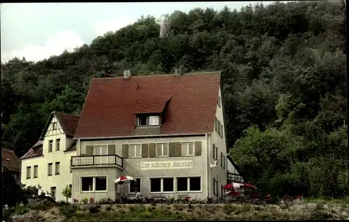 Ak Pommelsbrunn in Mittelfranken, Gasthof Zur schönen Aussicht