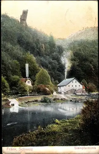 Ak Gößweinstein in Oberfranken, Stempfermühle