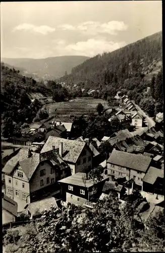 Ak Luisenthal Thüringer Wald, Teilansicht des Ortes, Berge