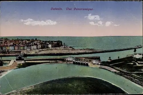 Ak Oostende Ostende Westflandern, Vue Panoramique