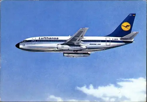 Ak Deutsches Passagierflugzeug, Lufthansa, Boeing 737 City Jet, D-ABCE