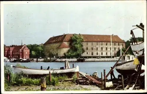 Ak Sønderborg Sönderborg Dänemark, Blick zum Schloss