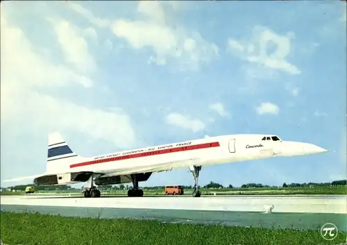 Ak Französisches Passagierflugzeug, Concorde, British Aircraft Corporation Sud Aviation France