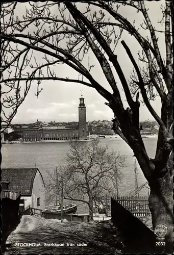 Ak Stockholm Schweden, Stadshuset fran söder