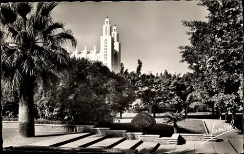 Ak Casablanca Marokko, Blick zur Kathedrale, Tournon Architekt