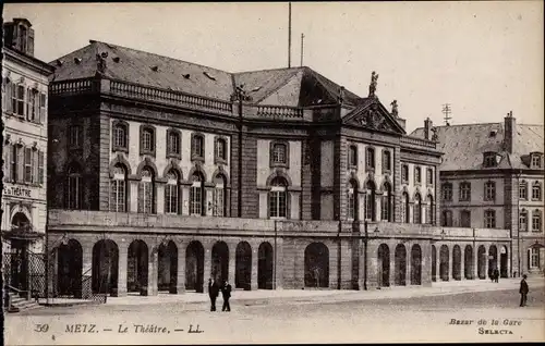 Ak Metz Moselle, Le Theatre
