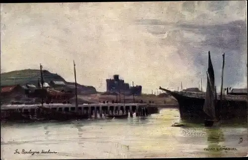Künstler Ak Emanuel, Frank L., Boulogne sur Mer Pas de Calais, In Boulogne Harbour