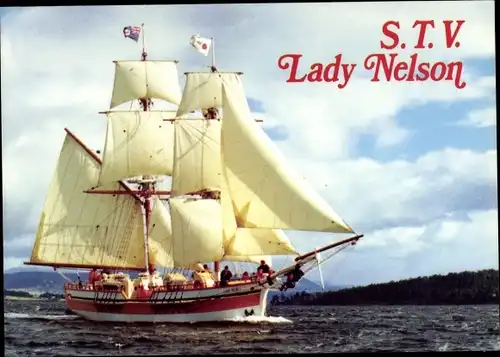 Ak Hobart Australien, STV Lady Nelson, historical replica,Tasmanian sail training vessel,Segelschiff