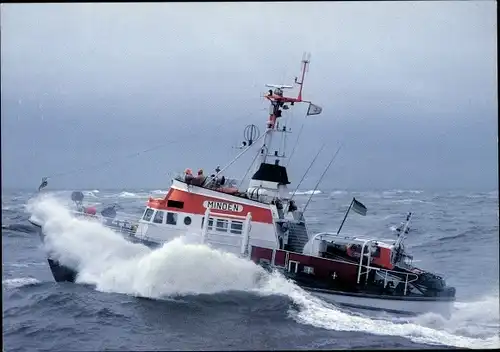 Ak Seenotkreuzer mit Tochterboot der 23 m Klasse, Minden, DgzRS