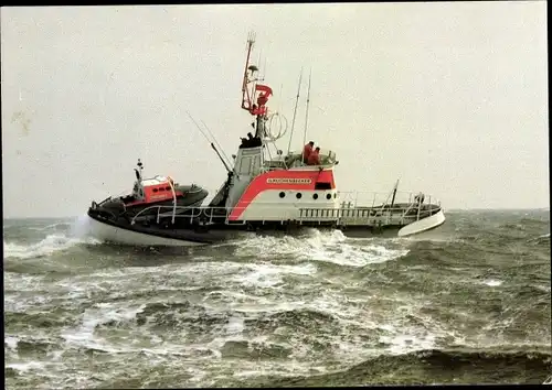 Ak Seenotkreuzer mit Tochterboot der 19 m Klasse, Günter Kuchenbecker, DgzRS