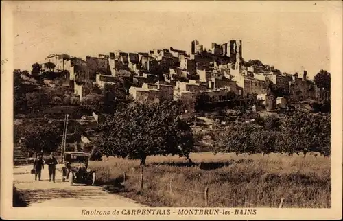 Ak Montbrun les Bains Vaucluse, Blick auf den Ort