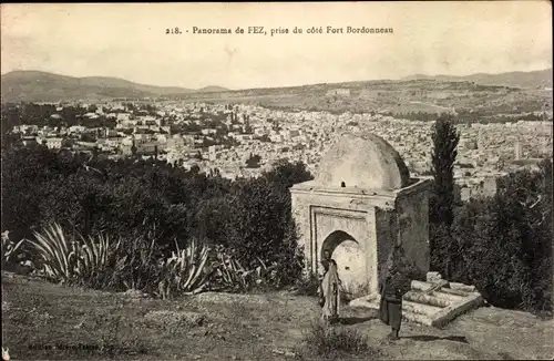 Ak Fès Fez Marokko, Prise du cote Fort Bordonneau