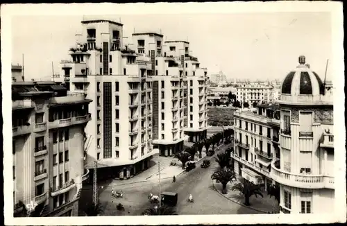 Ak Casablanca Marokko, Avenue Poeymirau vers le Port