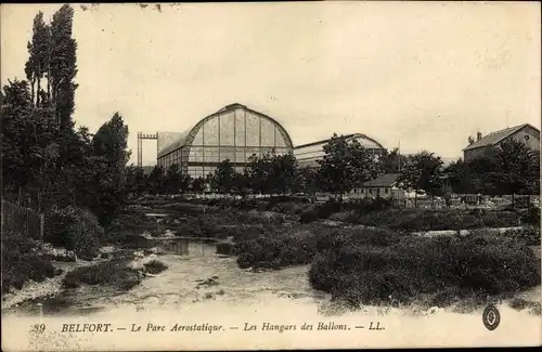 Ak Belfort Beffert Beffort Territoire de Belfort, Le Parc Aerostatique, Les Hangars des Ballons