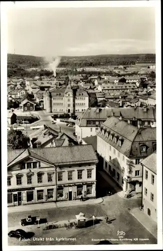 Ak Falun Schweden, Utsikt från kyrktornet, Blick vom Kirchturm