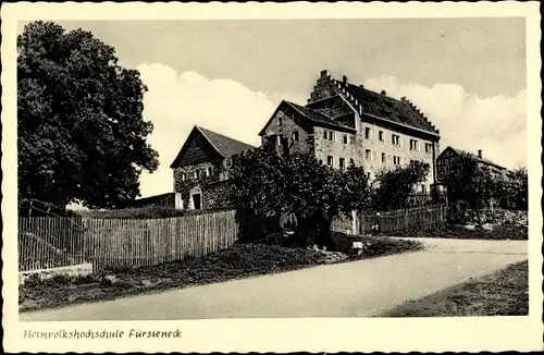 Ak Eiterfeld in Hessen, Burg Fürsteneck, Heimvolkshochschule, Gasthof Fürsteneck