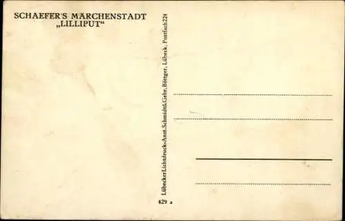 Ak Schaefer's Märchenstadt "Liliput"