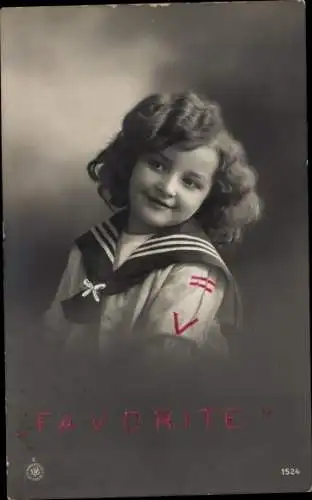 Ak Portrait eines Mädchens, Matrosentuch