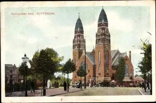 Ak Rotterdam Südholland Niederlande, Koninginnen Kerk