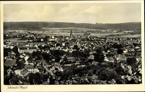 Ak Schweich an der Mosel, Panorama vom Ort