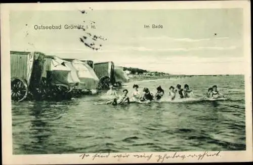 Ak Ostseebad Grömitz in Holstein, Im Bade