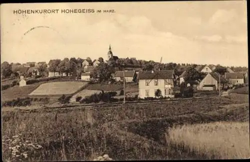 Ak Hohegeiß Braunlage im Oberharz, Blick auf den Ort