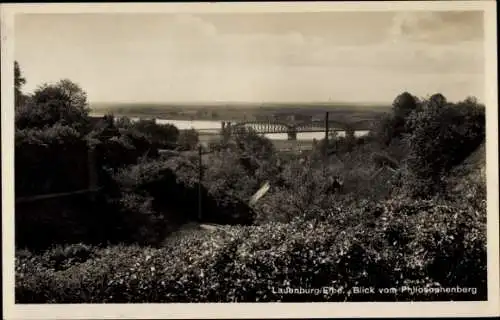 Ak Lauenburg an der Elbe, Blick vom Philosophenberg