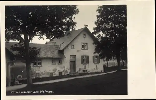 Ak Jöhstadt im Erzgebirge Sachsen, Landheim der Leipziger Nicolaischule, Rückansicht