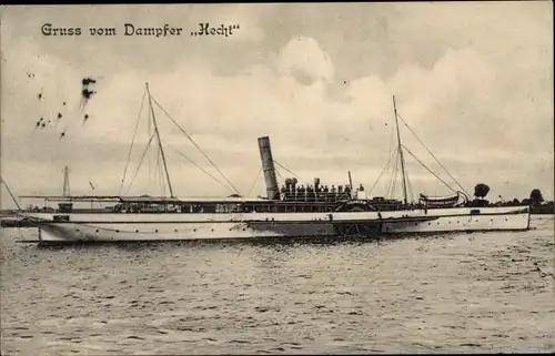 Ak Dampfer Hecht